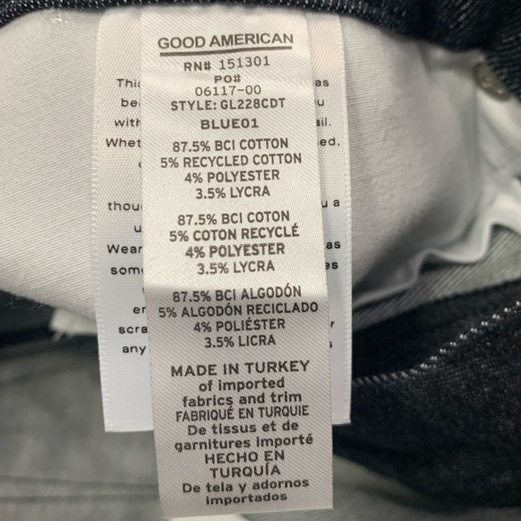 NWT Good American X Calik Denim Always Fits Good Legs Skinny Jeans‎ Long 14-18 - Picture 11 of 13